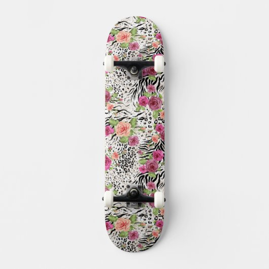 Skateboard Motif avec des posters de animaux (Recto)