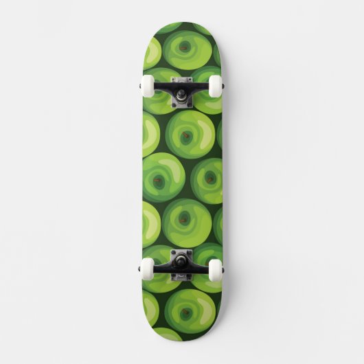 Skateboard Motif avec les pommes vertes (Recto)