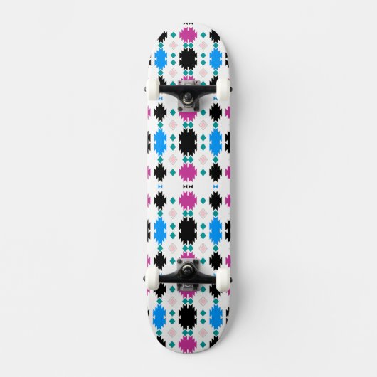 Skateboard Motif aztèque coloré mignon (Recto)