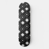 Skateboard Motif Aztèque tribal noir Boho (Recto)