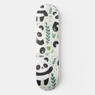Skateboard Motif Baby Panda