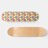 Skateboard Motif Bitcoin coloré (Horz)
