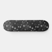 Skateboard Motif Black Stars (Horz)