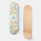 Skateboard Motif blanc et blanc blanc et blanc (2) (Recto)