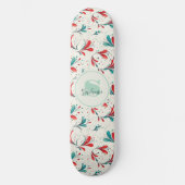Skateboard Motif blanc et blanc blanc et blanc (2) (Recto)