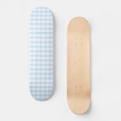 Skateboard Motif bleu-clair de guingan (Recto)