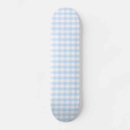 Skateboard Motif bleu-clair de guingan (Recto)