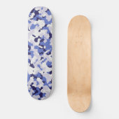Skateboard Motif bleu de camouflage (Recto)