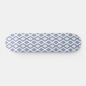 Skateboard Motif bleu gris et blanc (Horz)
