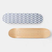 Skateboard Motif bleu gris et blanc (Horz)
