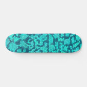 Skateboard Motif bleu Turquoise turquoise (Horz)
