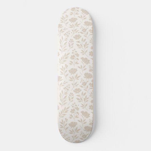 Skateboard Motif botanique minimal de luxe (Recto)