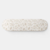 Skateboard Motif botanique minimal de luxe (Horz)