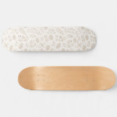 Skateboard Motif botanique minimal de luxe (Horz)