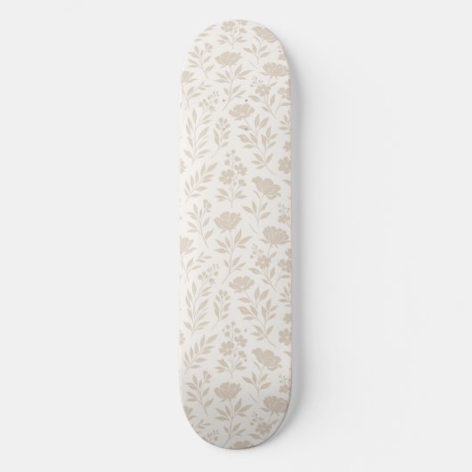 Skateboard Motif botanique minimal de luxe (Recto)