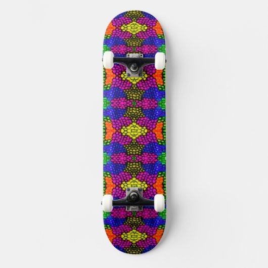 Skateboard Motif brillant d'art Abstrait (Recto)