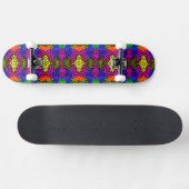 Skateboard Motif brillant d'art Abstrait (Horz)
