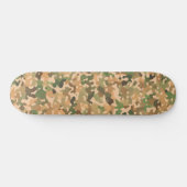 Skateboard Motif Camo - Vert Orange Brown Noir (Horz)