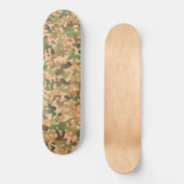 Skateboard Motif Camo - Vert Orange Brown Noir (Recto)