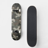 Skateboard Motif camouflage militaire rustique (Recto)