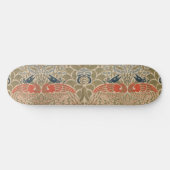 Skateboard Motif célèbre des oiseaux de William morris (Horz)
