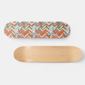 Skateboard Motif Chevron couleur gras Herringbone (Horz)