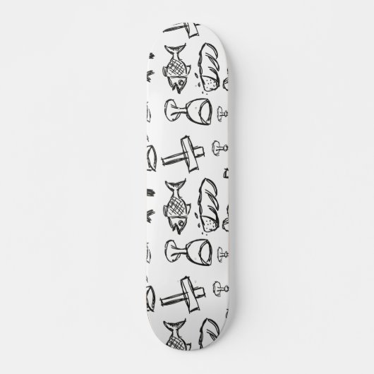 Skateboard Motif chrétien (Devant)