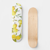 Skateboard Motif citron aquarelle (Recto)