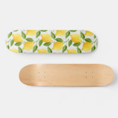 Skateboard Motif citrons aquarelle (Horz)