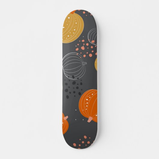 Skateboard motif citrouille (Devant)