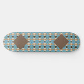 Skateboard Motif classique bleu et Brown (Horz)