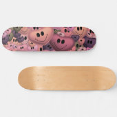Skateboard Motif Cœurs Esthétique (Horz)