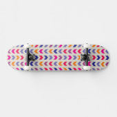 Skateboard Motif coloré aztèque de Chevron (Horz)
