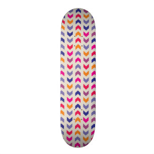 Skateboard Motif coloré aztèque de Chevron