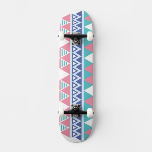 Skateboard Motif coloré aztèque tribal (Recto)