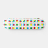 Skateboard Motif coloré de géométrie (Horz)