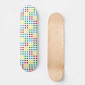 Skateboard Motif coloré de géométrie (Recto)