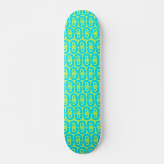 Skateboard motif coloré moderne (Devant)