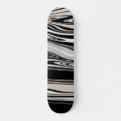 Skateboard Motif cool Wave Taupe Noir (Devant)