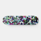 Skateboard Motif cristal Abstrait multicolore (Horz)