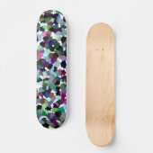 Skateboard Motif cristal Abstrait multicolore (Recto)
