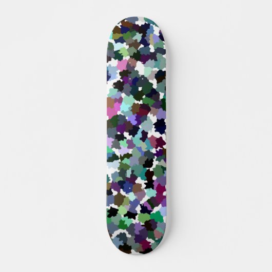 Skateboard Motif cristal Abstrait multicolore (Devant)