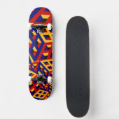 Skateboard Motif cubique (Devant)