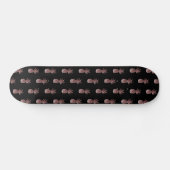 Skateboard Motif d'ananas Faux Rose Gold Foil (Horz)
