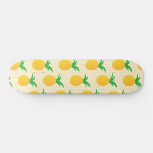 Skateboard Motif d'ananas jaune vif (Horz)