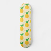 Skateboard Motif d'ananas jaune vif (Recto)