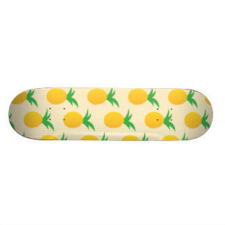 Skateboard Motif d'ananas jaune vif