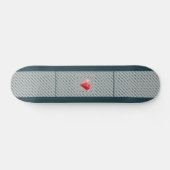 Skateboard Motif dansant Illusion d'optique Rubis  (Horz)