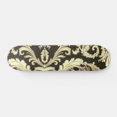 Skateboard Motif d'antiquités Brown Fleur (Horz)