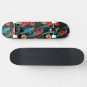 Skateboard Motif d'ara et de ketmie (Horz)